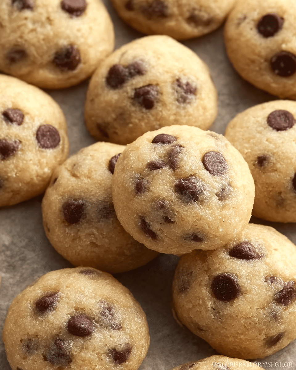 Soft Mini Chocolate Chip Cookie Bites
