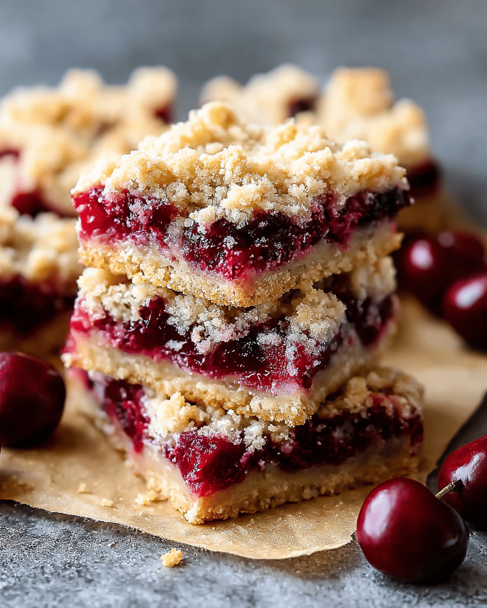 Cherry Crumble Bars