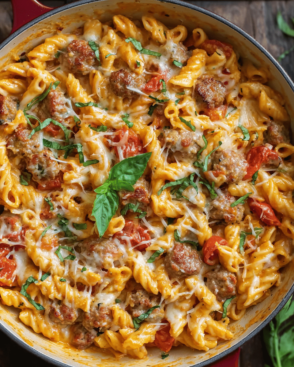 One-Pot Cheesy Sausage Pasta