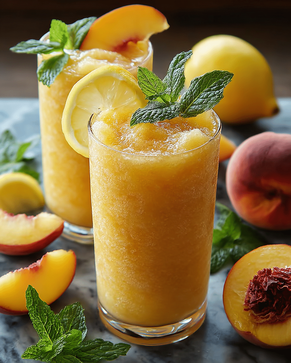 Frozen Peach Lemonade