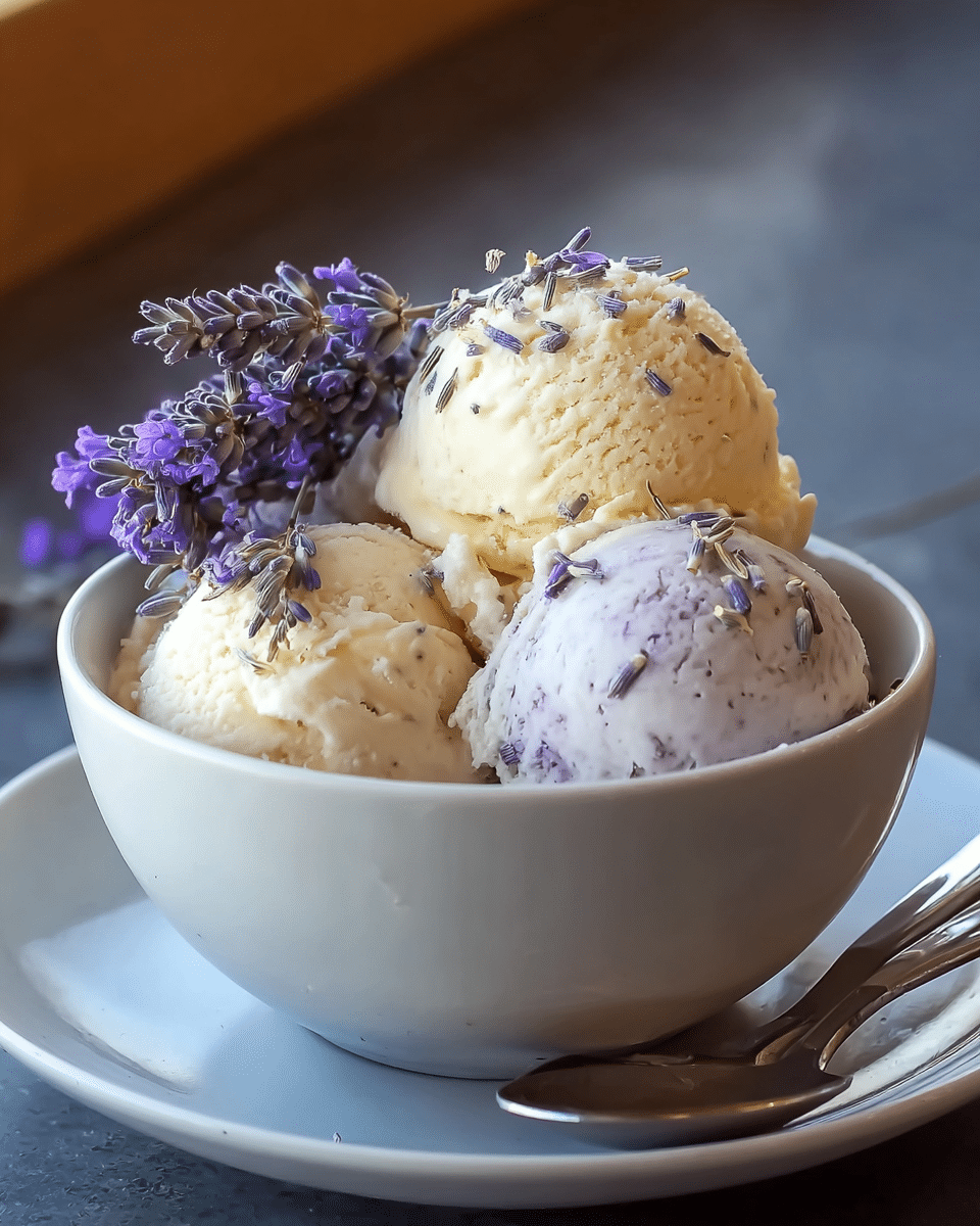 Honey Lavender Ice Cream