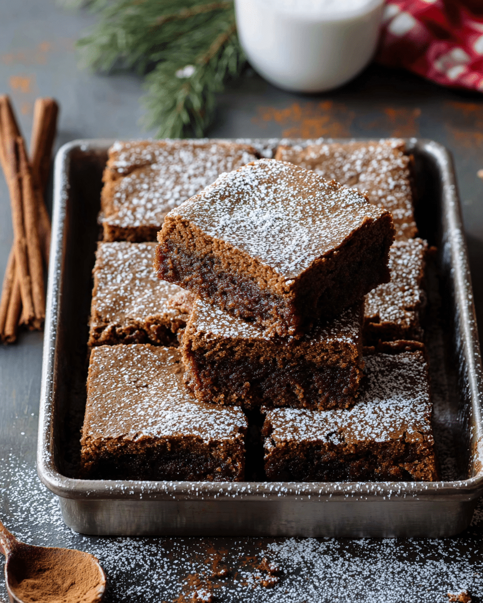 Gingerbread Brownies