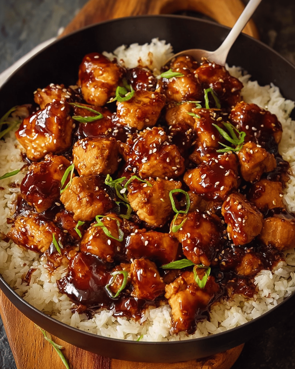 Honey BBQ Chicken Rice
