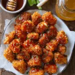 Baked Honey BBQ Popcorn Chicken