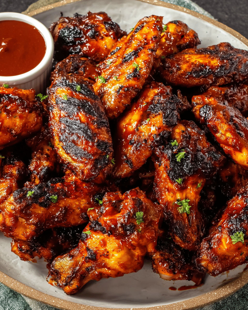 Grilled BBQ Chicken Wings