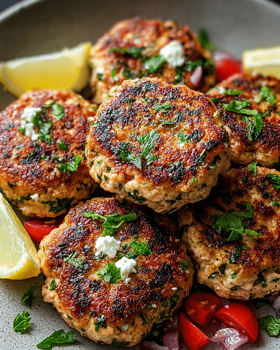 Mediterranean Chicken Patties