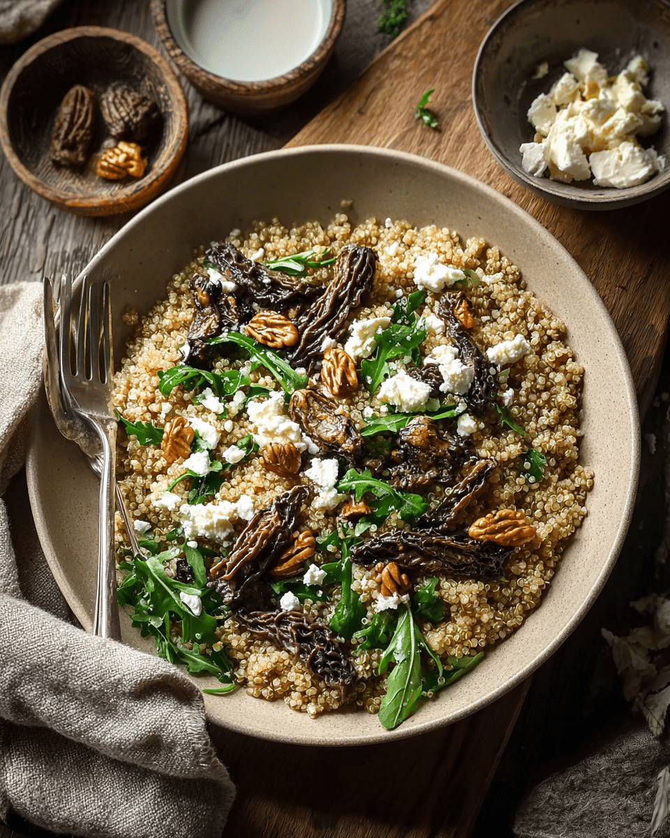 Morel Mushroom and Quinoa Salad