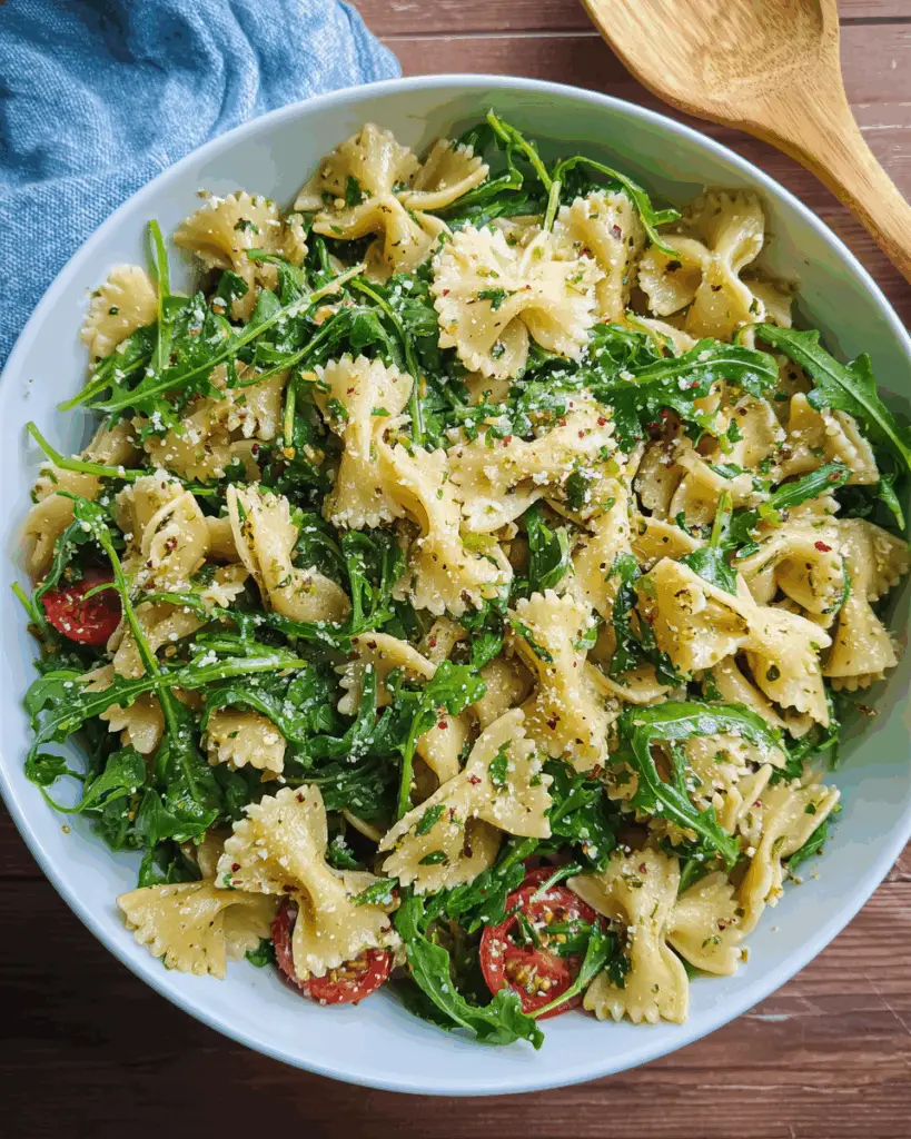 Lemon Arugula Pasta Salad