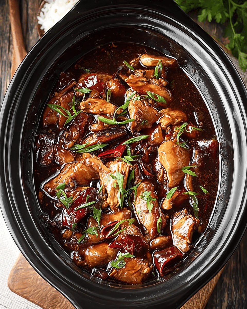 Crock Pot Bourbon Chicken