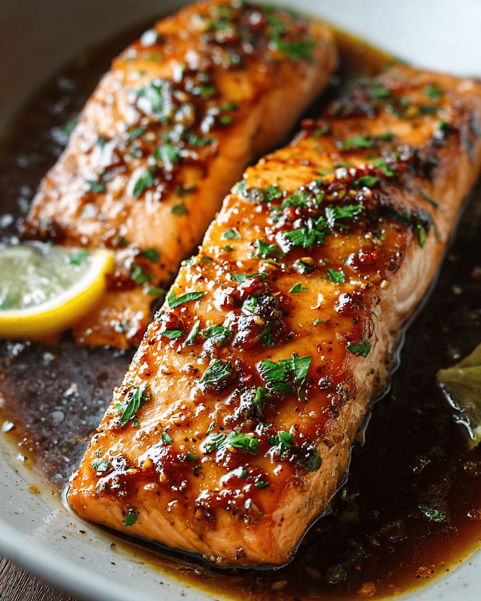 Brown Sugar Soy Glazed Salmon