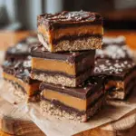 Tahini Caramel Chocolate Bars