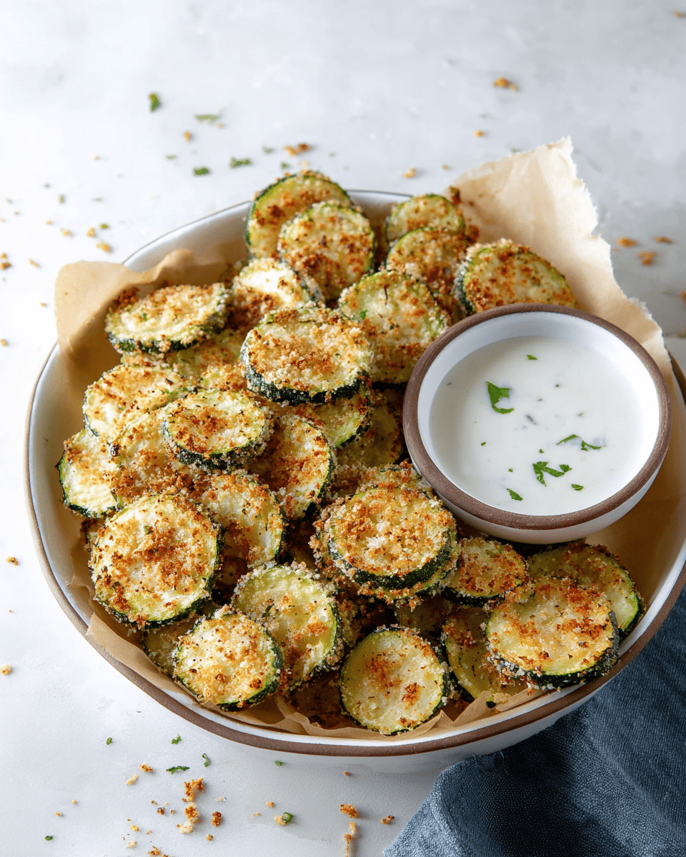 Crispy Baked Zucchini Chips