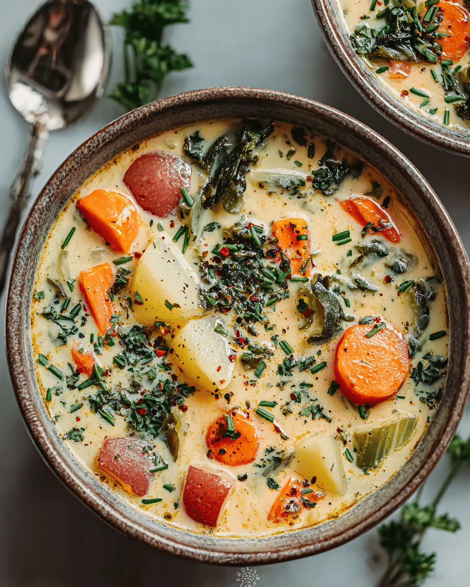 Cream of Spring Vegetable Soup