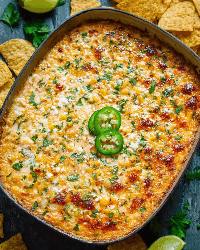 Mexican Baked Cheesy Street Corn Dip