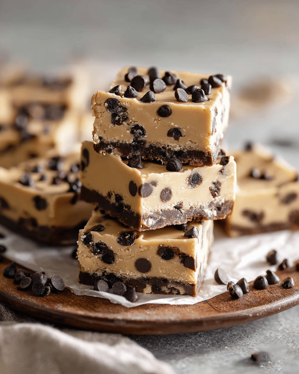 No-Bake Cookie Dough Bars