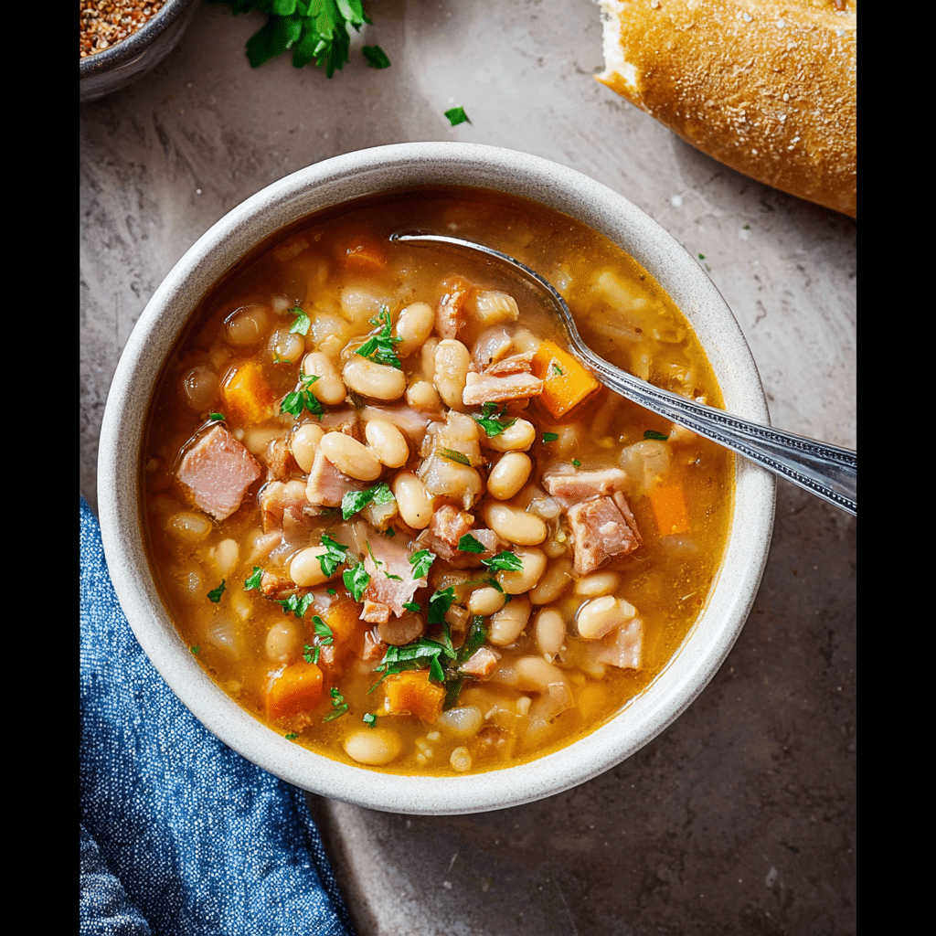Instant Pot Ham and Navy Bean Soup