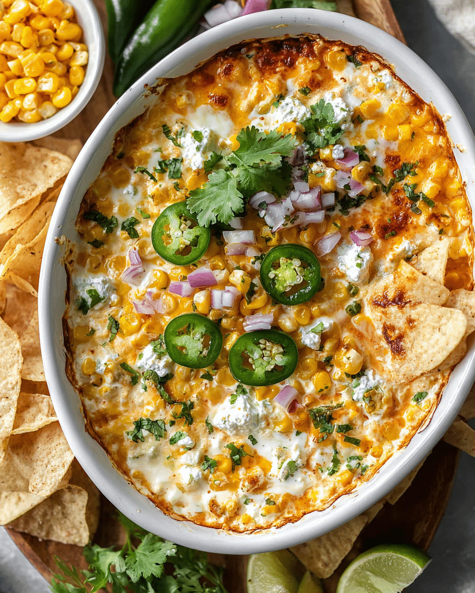 Hot Mexican Street Corn Dip