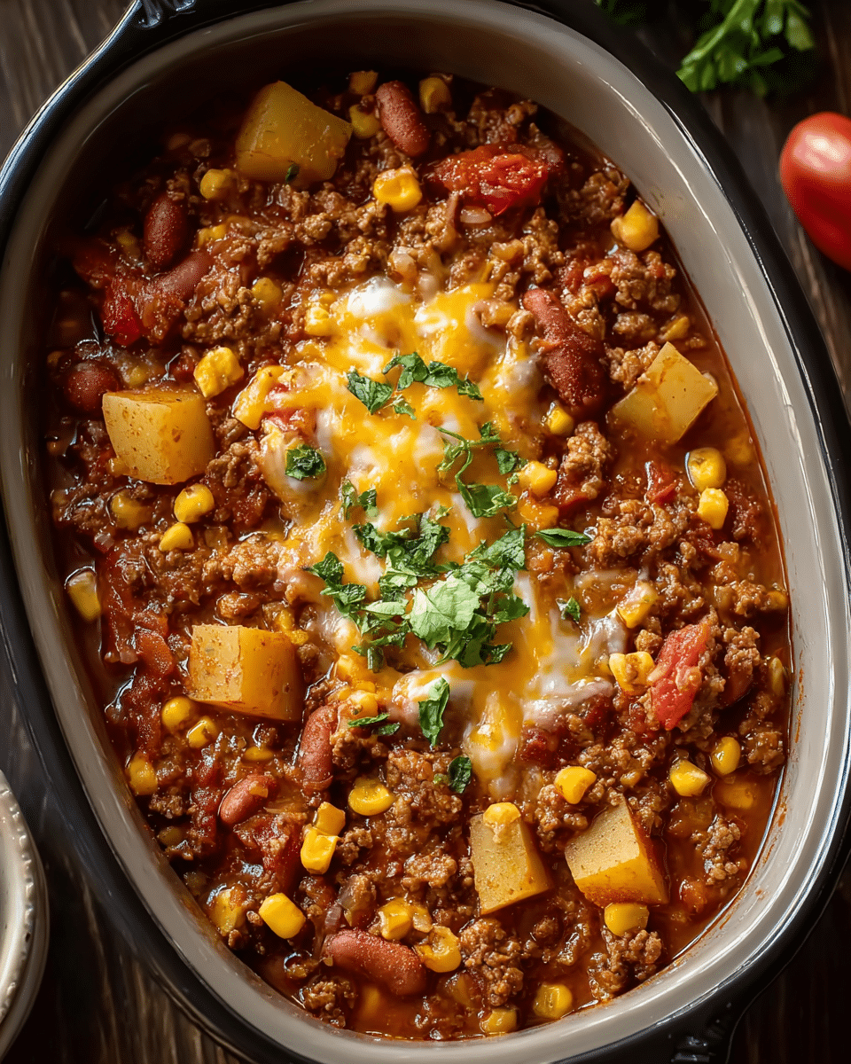 Slow Cooker Cowboy Casserole