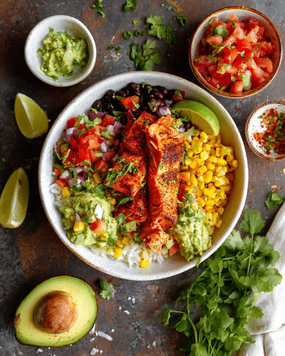 Salmon Burrito Bowl