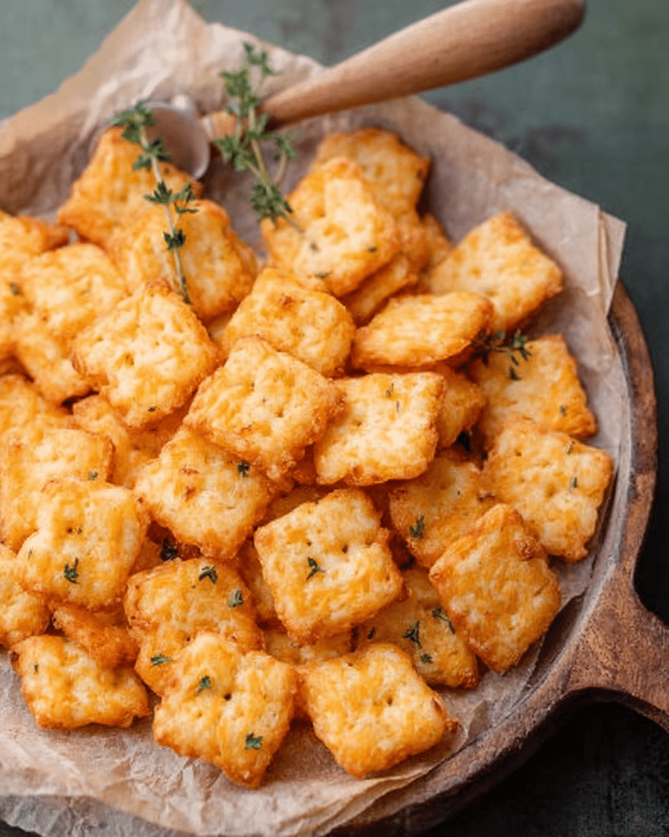 Homemade Cheddar Crackers