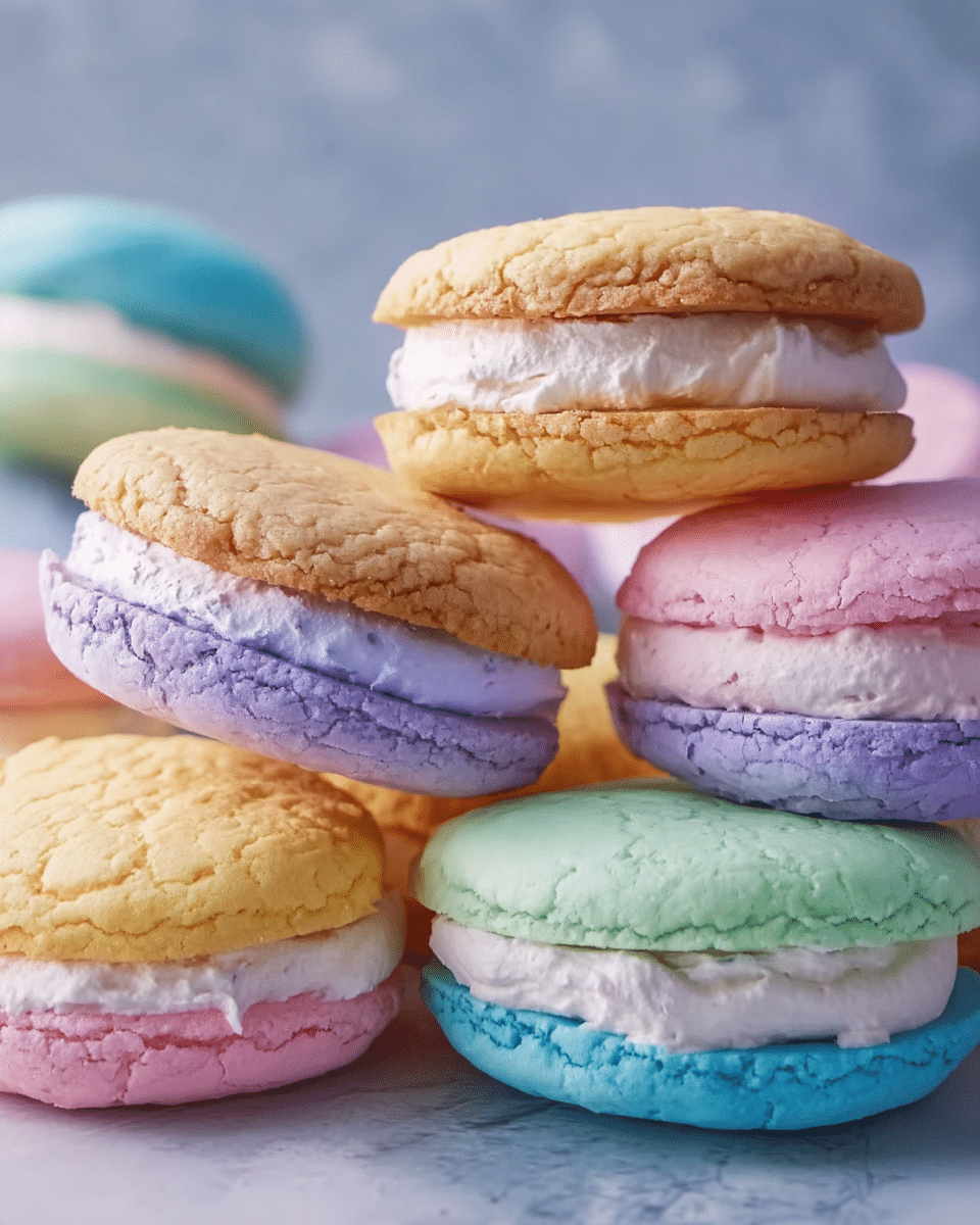 Pastel Sugar Cookie Sandwiches