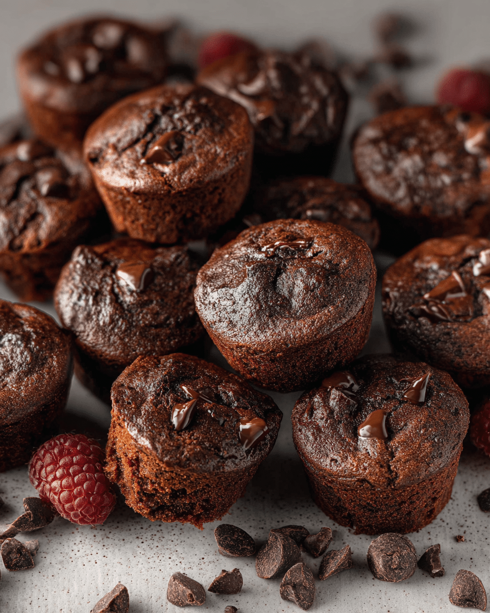Healthy Chocolate Mini Muffins
