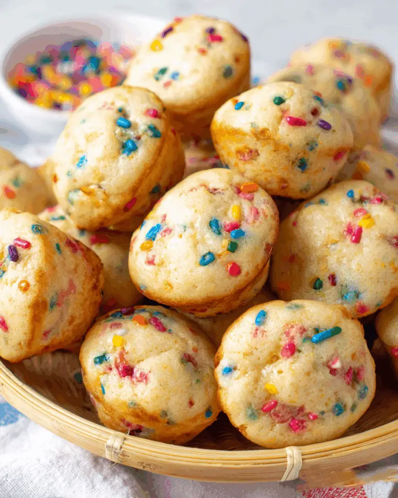 Mini Funfetti Yogurt Muffins