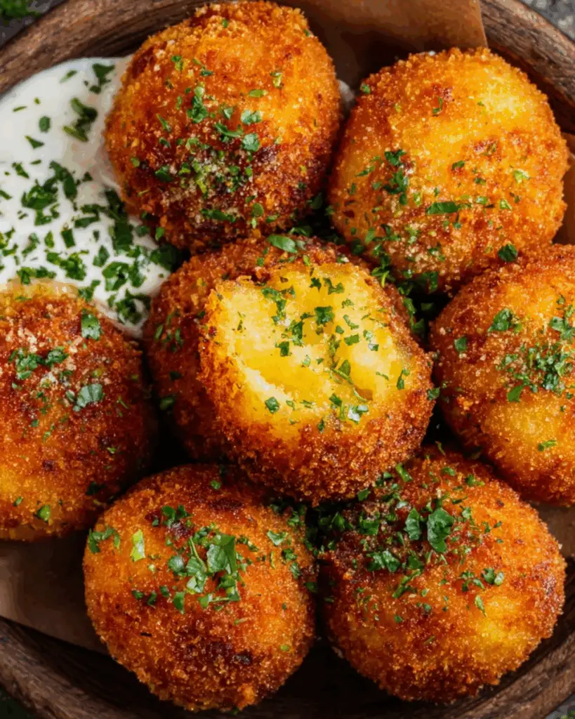 Crispy Bacon & Cheese Potato Croquettes