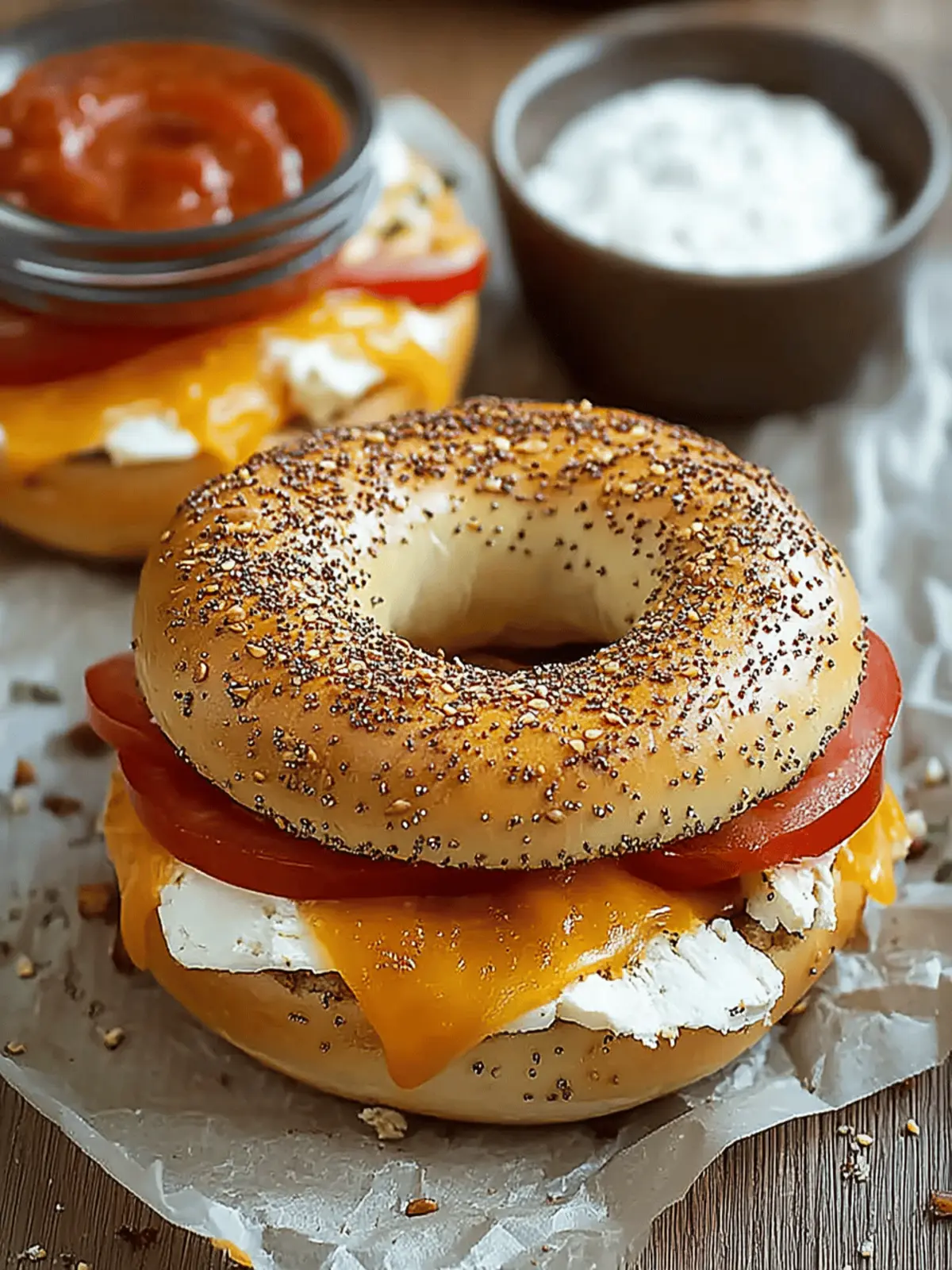 Hot Bagel Sandwiches