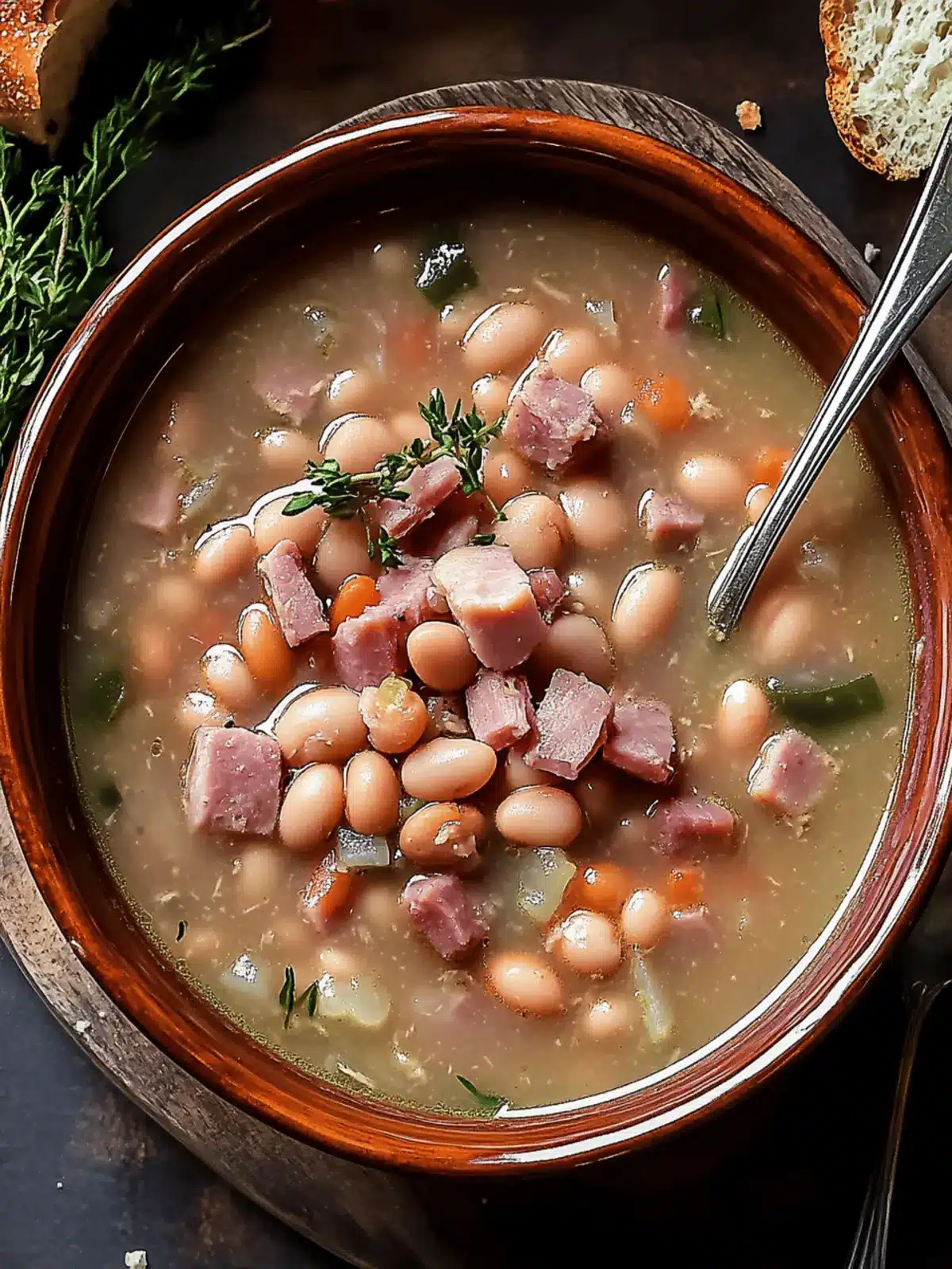 Smokey Ham and Pinto Bean Soup