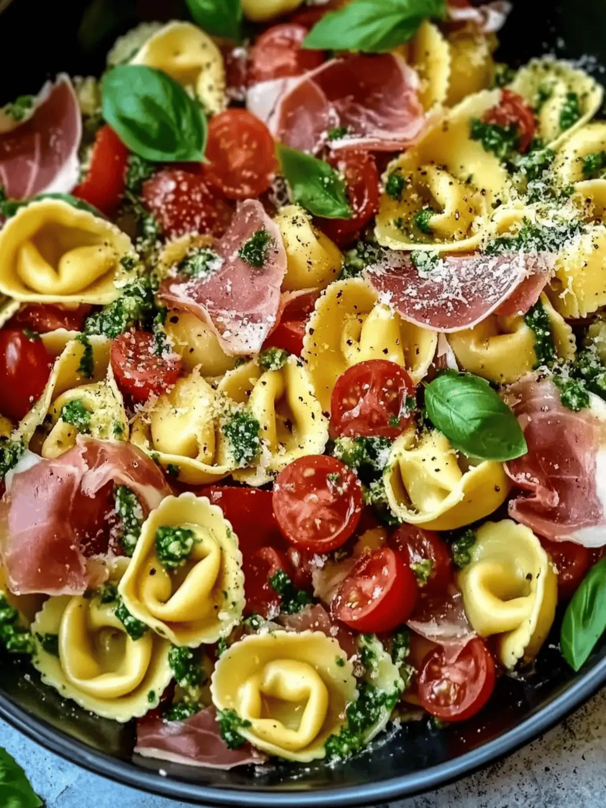 Tortellini Pasta Salad with Prosciutto