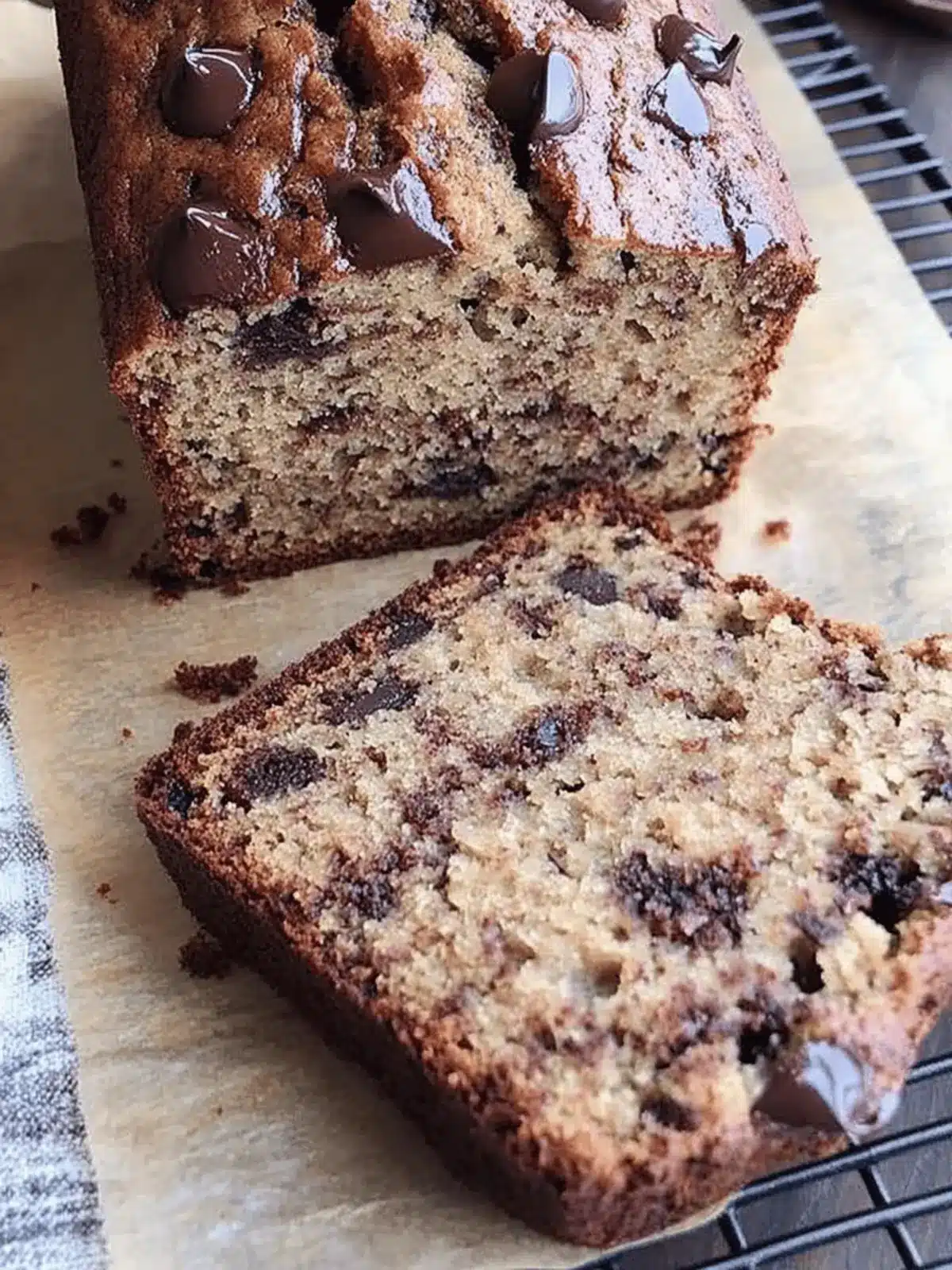 Chocolate chunk banana bread