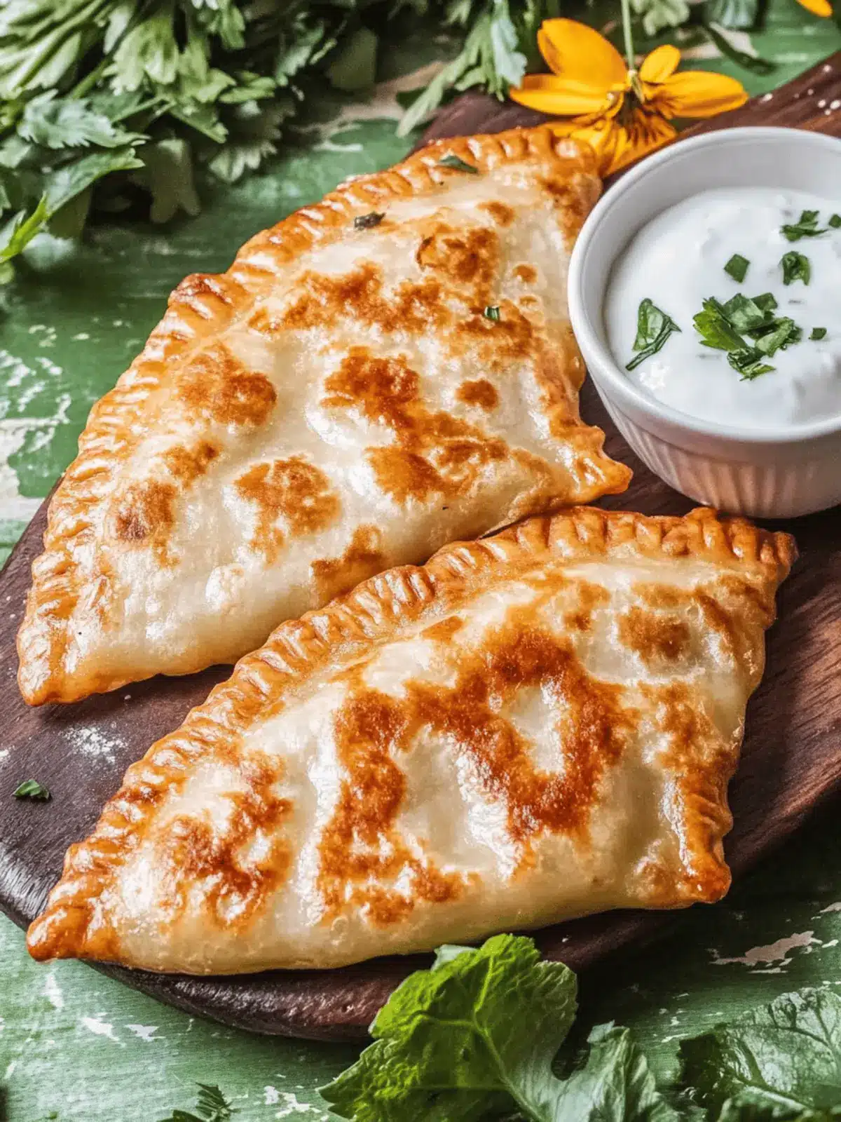 Wild Mushroom Chebureki