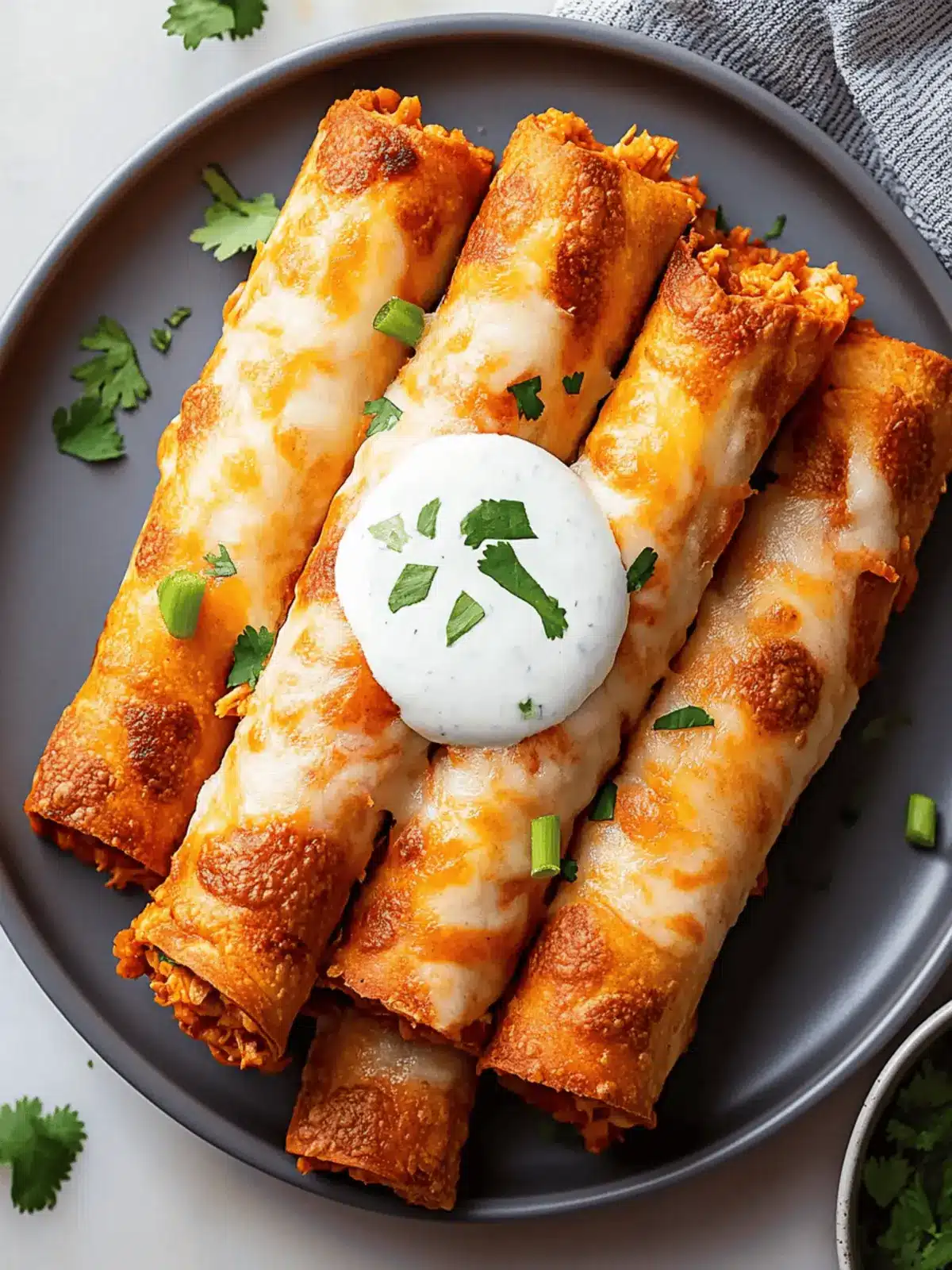 Buffalo Chicken Taquitos