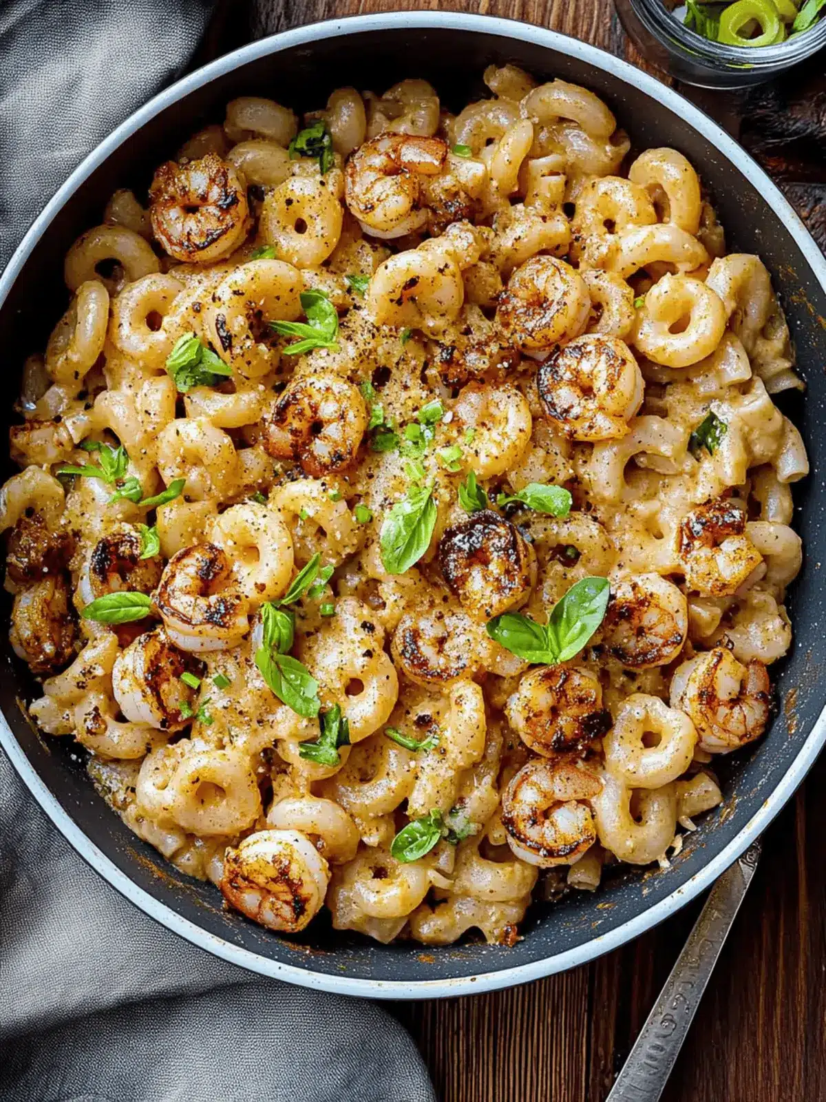 Blackened Shrimp Cavatappi