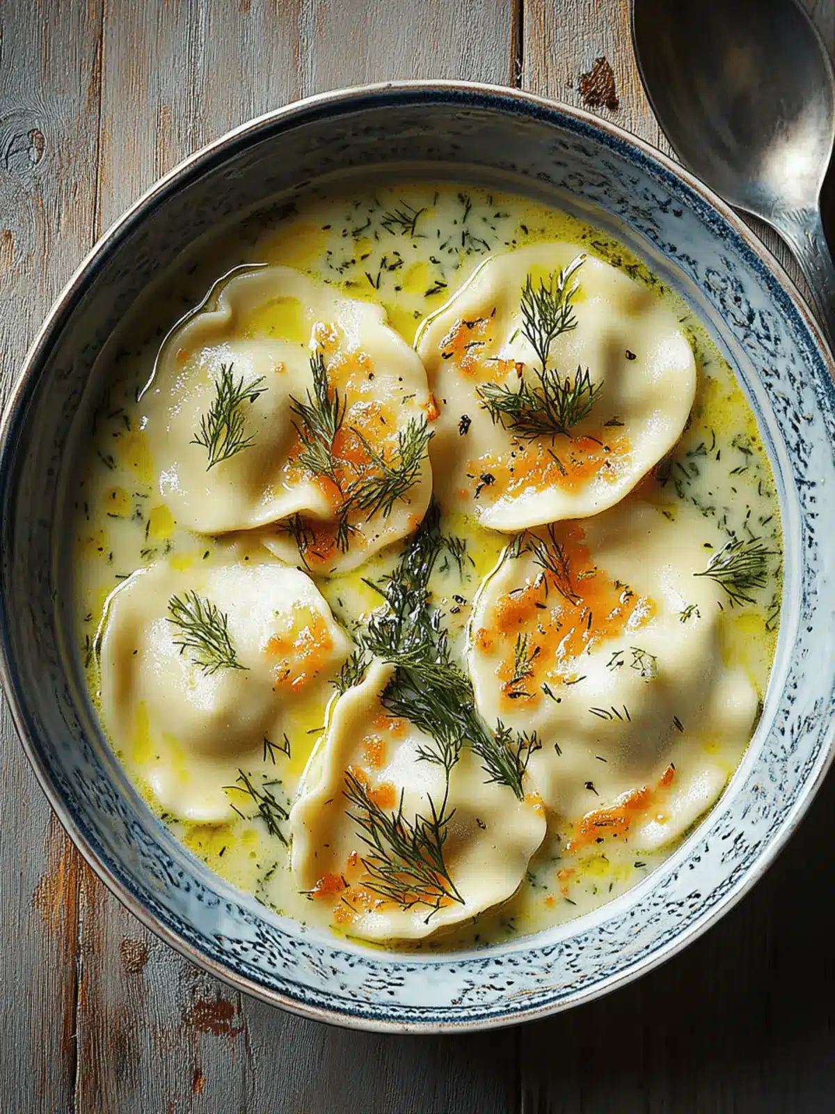 Pierogi Dill Soup