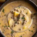 Cheesy Beef and Potato Soup