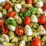 Pesto Caprese Pasta Salad