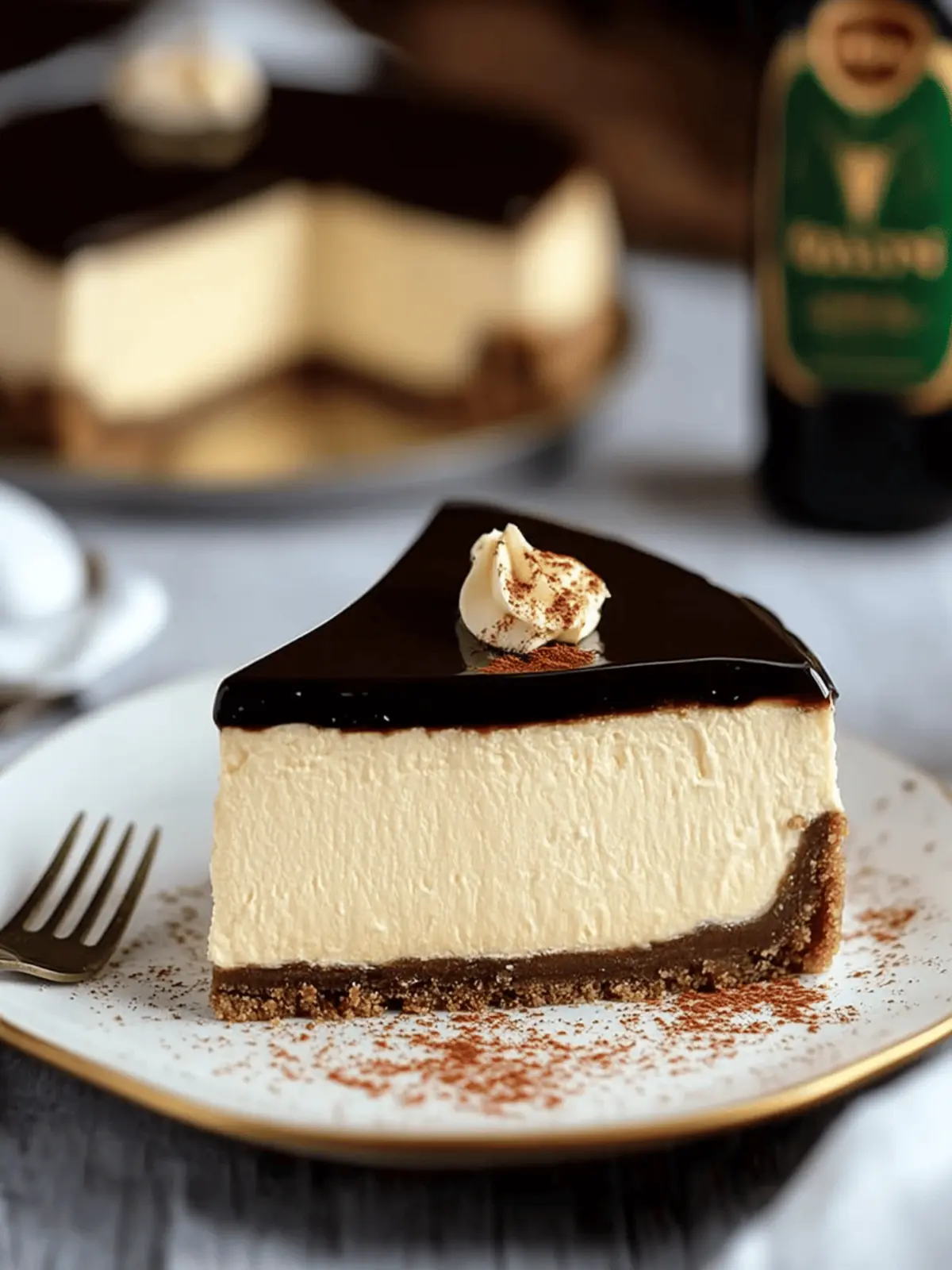 Baileys Irish Cream Cheesecake
