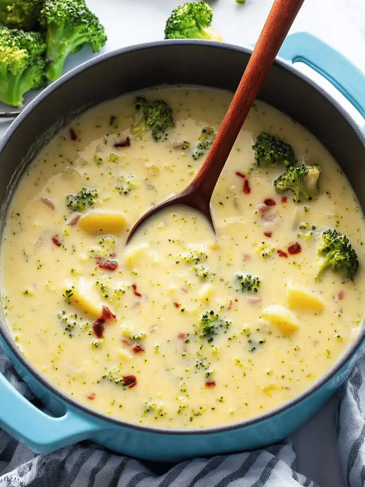 Creamy Broccoli Potato Soup with Bacon for Cozy Nights