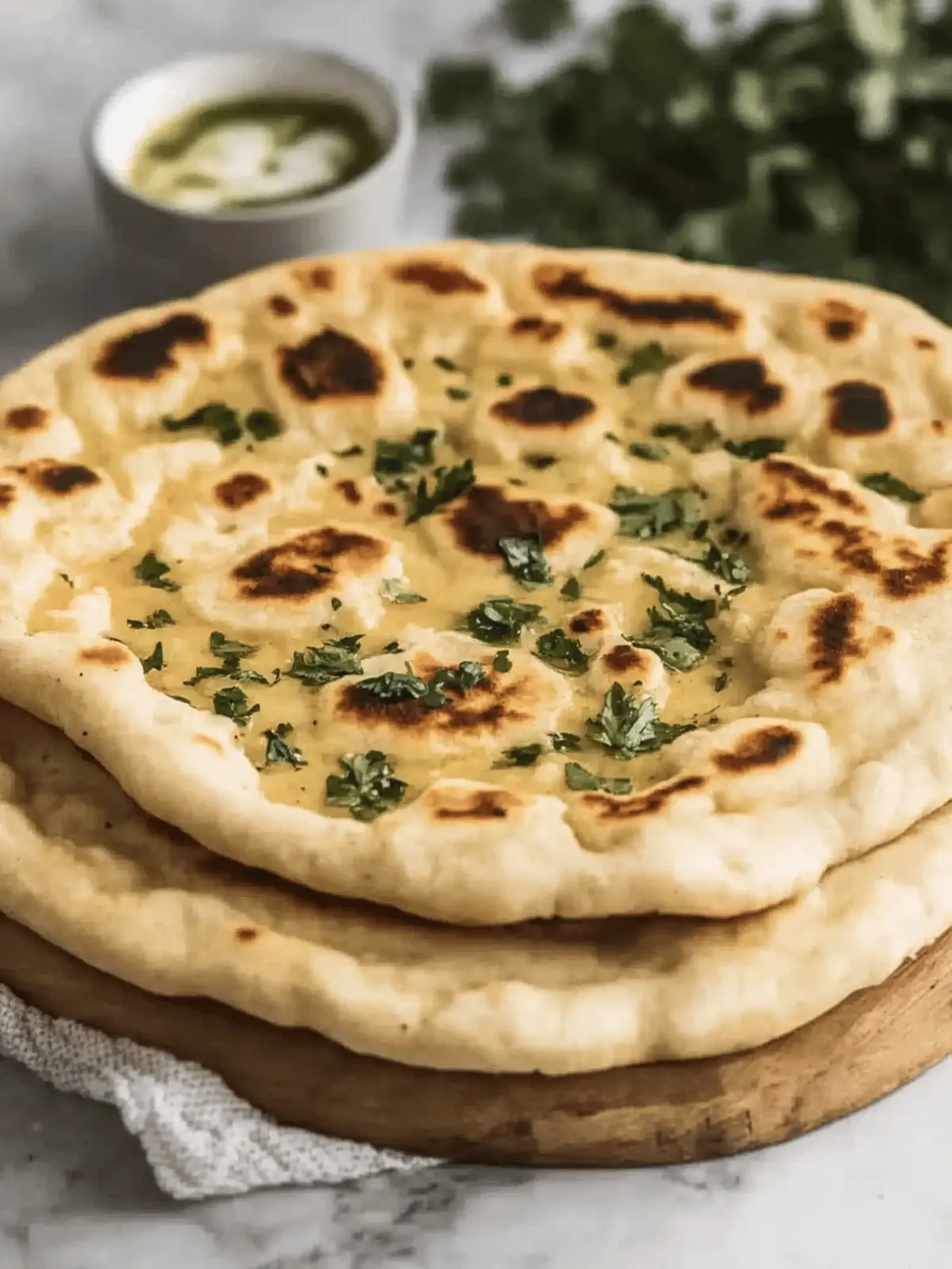 Cottage Cheese Garlic Naan