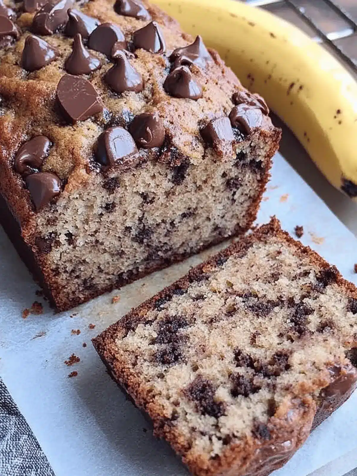 Chocolate chunk banana bread