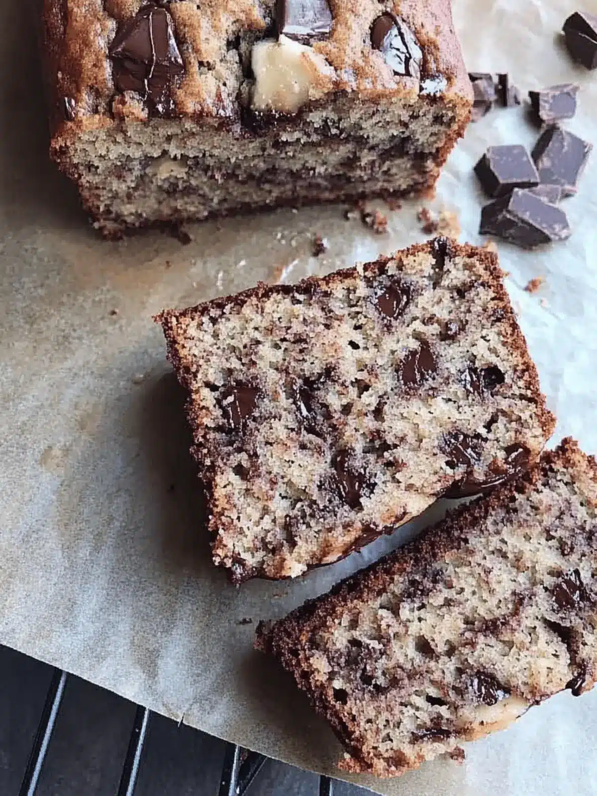 Chocolate chunk banana bread