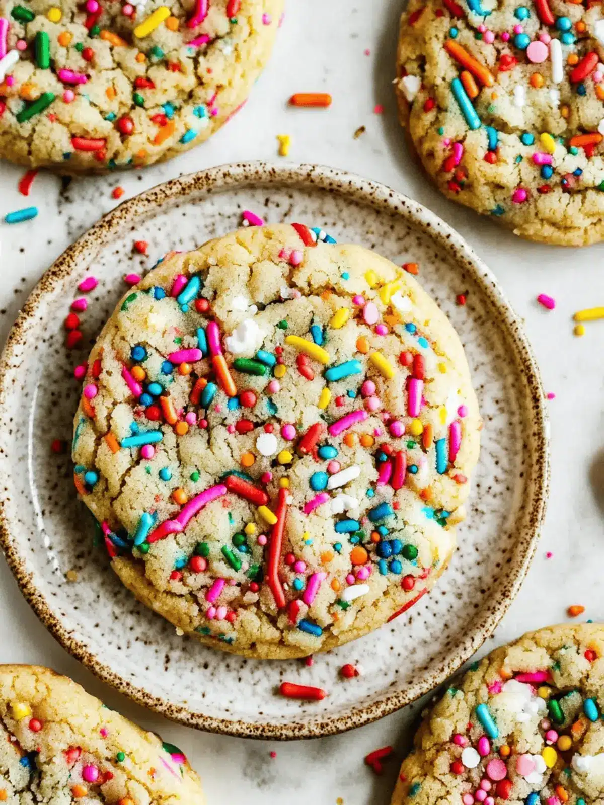 Small Batch Funfetti Cookies