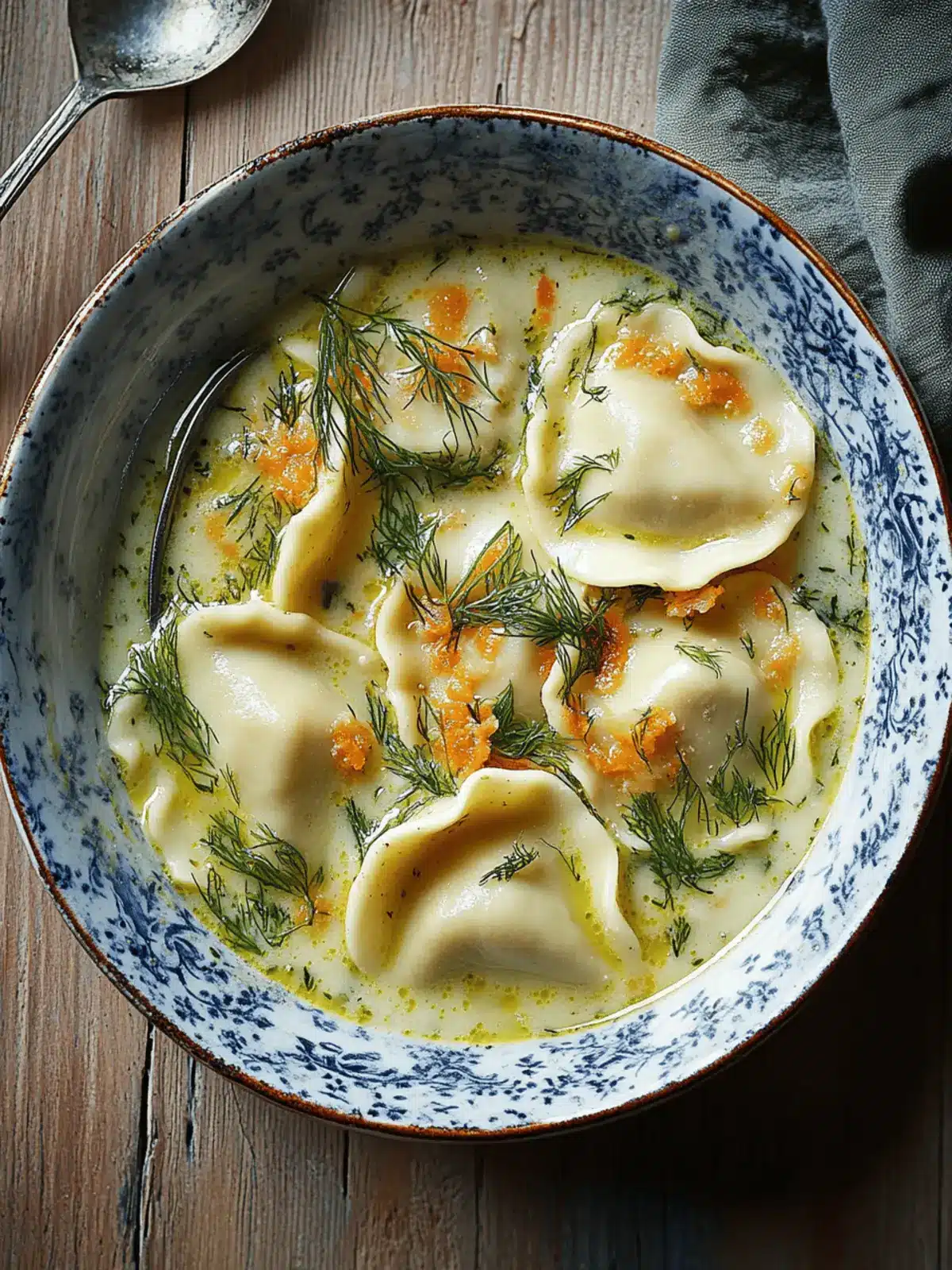 Pierogi Dill Soup