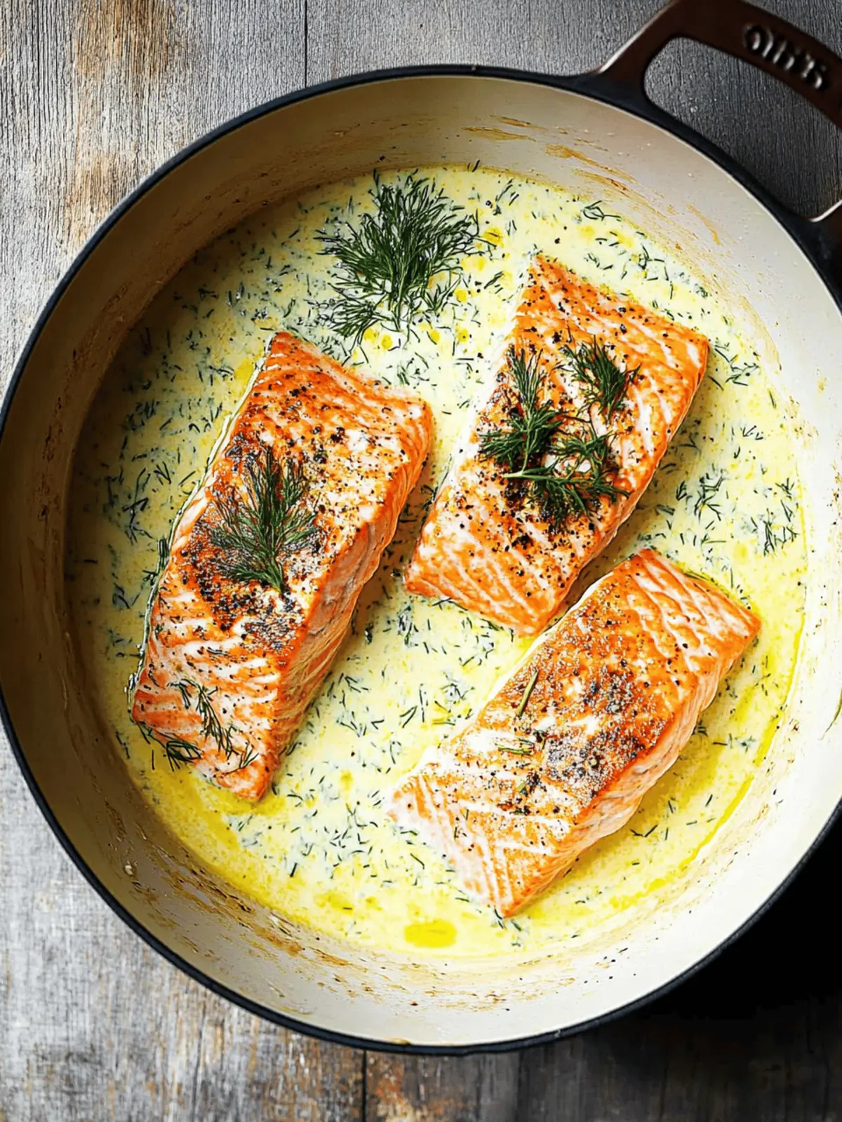 Salmon in Creamy Dill Sauce