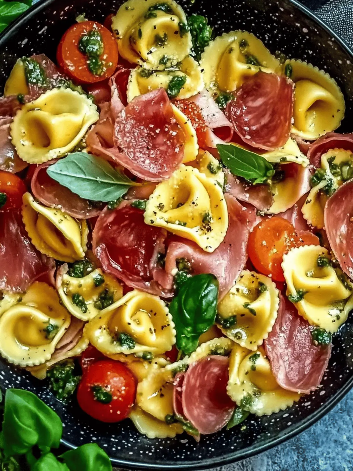 Fresh Tortellini Pasta Salad with Prosciutto for Summer Bliss