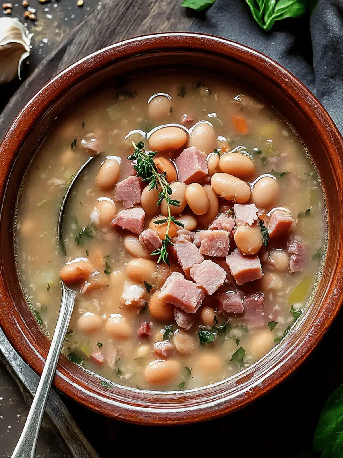 Smokey Ham and Pinto Bean Soup