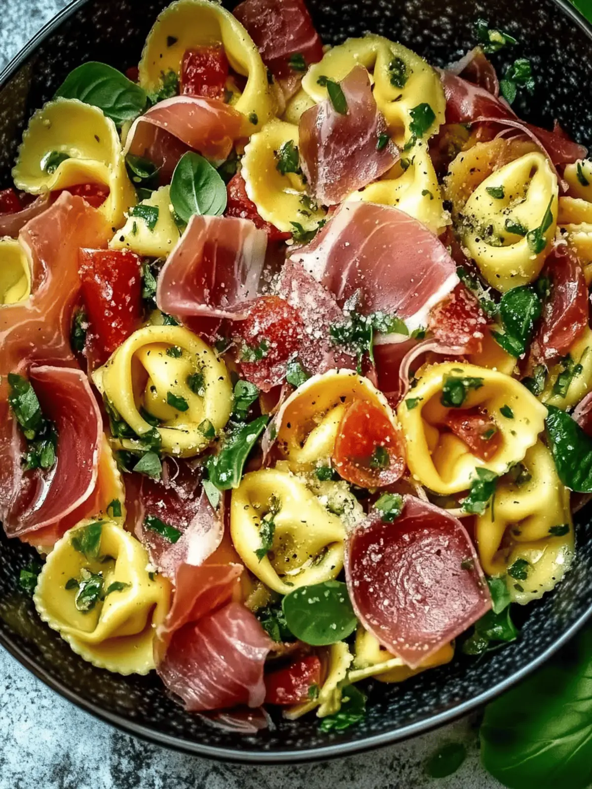 Fresh Tortellini Pasta Salad with Prosciutto for Summer Bliss