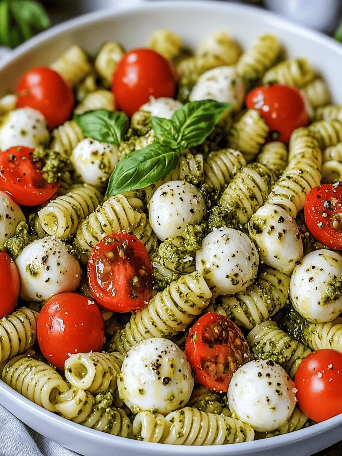 Pesto Caprese Pasta Salad: Fresh Flavors for Every Gathering
